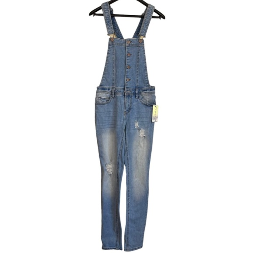 NWT Tinseltown Denim Couture overalls distressed size small